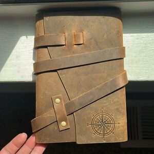 Portland leather goods wrap journal